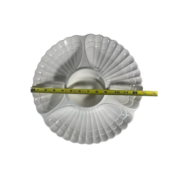 VTG Signature Housewares Chip & Dip Server California Classics 13"  Ceramic MCM - Picture 3 of 8